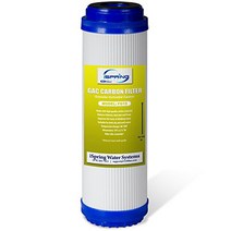 iSpring FG15 GAC Granular Activated Carbon 2.5”x10” Water Filter RO/Aquarium/DI 2.5” x 10” White, 1