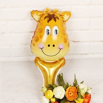 스틱 동물 풍선 기린 은박 생일 파티 이벤트 장식 홈, 단품
