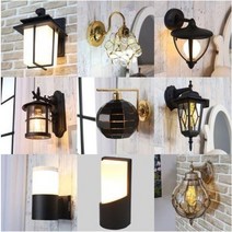 LED 벽등 인테리어 벽등 벽조명 외부벽등 방수등, 1등 W303-A 블랙