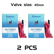 빠른 해외직구 Ridenow-MTB 507/540/559/584/622 초경량 자전거 내부 튜브 24/26 /27.5/29 인치 밸브 프랜치 MTB 타이어 슈퍼 라이트, Presta 밸브, 2 PCS x 559-584, 45mm