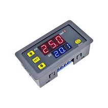 AC 110V 220V 12V 디지털 시간 지연 릴레이 듀얼 LED 디스플레이 사이클 타이머 제어 스위치 조정 가능한 타이밍 릴레이 시간 지연 스위치 308815, AC 110-220V red blue