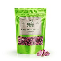 미국직구 Yerbero - Rosa De Castilla (로즈 버드 꽃잎) 2oz (56gr) 허브 티 스탠드 업 리밀러블 백 와일드 크래프트 100% 네츄럴 프레시 티 비 GMO 글루텐 프리, 수량, 상세참조