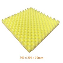 13pcs 50x50cm 스튜디오 음향 방음 폼 블랙 방음 보호 흡음면 소음 스폰지, 노란색 300x300x30mm, 3개