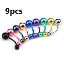 외과 강철 진동 혀 링 16G 피어싱 바 쥬얼리 Lengua 패션 872 개, 10 as pic