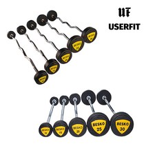 베스코 우레탄 TPU 헬스장 바벨 일자바 컬바 이지바 10~30kg, 컬바 25kg, 1개