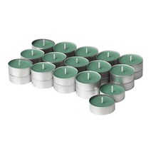 이케아 헤데르삼 미니향초30P 신선한풀라이트그린 지름3.8cm 유리, 상세페이지참조