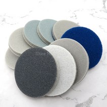 뒷면 벨벳 스폰지 디스크 사포 연마 시트 2 인치 50MM 1 개 건식 습식 그라인딩 자체 접착 브러시드 워터, 03 500-600 grit