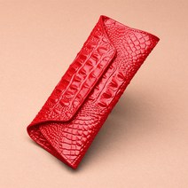 롱타입 소가죽 대용량 무늬 여성 손지갑 악어가죽지갑