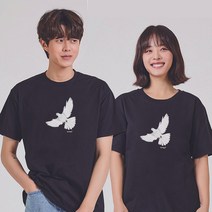 키밍 비둘기 검은오버핏 허니문룩 남자박스오버핏
