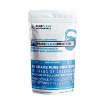 단백질 보충제 Pure Clean Protein Powder - Low Cost HydroBEEF 21G Beef 15G Collagen EEAs BCAAs Organic Bone, 1 Bag Unflavored