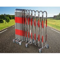 바리게이트 접이식 자바라 주차장 안전 휀스 차량차단 스테인레스 울타리 펜스 이동식, 높이 1.1미터 - 길이 및 두께 10미터
