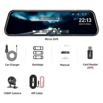 블랙박스 룸미러 자동차 터치 스크린 비디오 레코더 카메라 백 미러 대시 캠 전 후면 DVR, A. 96-6