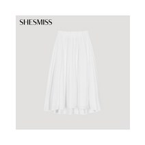 쉬즈미스 언밸런스 백 밴딩 스커트_SWWSKO22060_OW