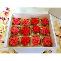 5월 가정의달 수제핸드메이드 어버이날 스승의날 감사선물 카네이션 앙금쿠키, 창박스6구