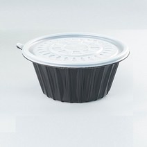 미니탕용기 (블랙 백색) 칼국수용기 냉면포장 cn-195 면용기 대 300세트, cn면용기(대)블랙용기＋뚜껑