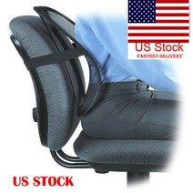 lumbar back support spine 자세 교정 쿠션 for car seat office chair, 검은색
