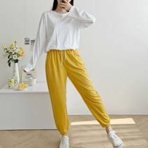 오즈 여성 조거팬츠 트레이닝 바지 밴딩 고무줄 키작녀 원마일웨어