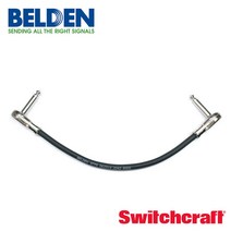 Belden 9778 & Switchcraft 228 커스텀 패치 케이블 / Right Angle (BS8-P), 70cm