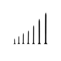 외날 석고피스 DIY피스 목공피스 목재피스, 석고피스(흑색), 8X65(300개)