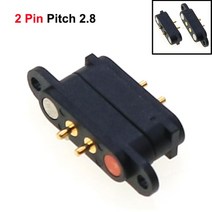 전기장비 1 쌍 자기 포고 핀 커넥터 2/3/4/5/6Pin 피치 2.2/2.3/2.5/2.54/2.8 MM 스프링로드 Pogopin 남성 여성 접촉 스트립, 10 2Pin Pitch 2.8