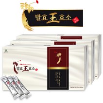 발효왕효소 / 곡물4종+홍삼발효 / 발효홍삼 발효곡물 소화효소제 / 현미 율무 보리 흑미 황국균, 180포 3개월분