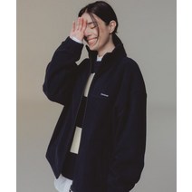 COVERNAT 플리스 집업 자켓 네이비
