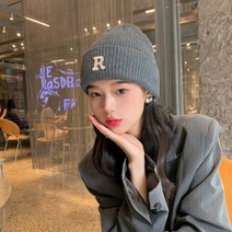 어리플 기본 심플 데일리 니트 비니 모자