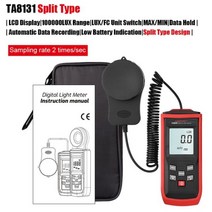 조도계 전문 디지털 핸드 헬드 habotest 고정밀 광도계 100000lux, ta8131 분할 유형