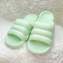 위시월드 구름 슬리퍼 커플 아이템 무료반품, 그린, 1개