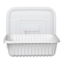 사각 찜용기 HG 23197 중 2000ml 200세트 백색, 단품, 단품