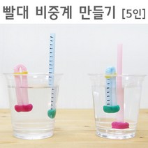 빨대 비중계 만들기 (5인) 용액의진하기 실험 실험실