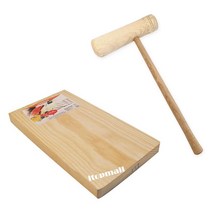 어린이용 떡메 떡메치기 안반 도마 떡 명절 행사 인절미 떡 절구 떡매 떡판, ( 어린이용 떡메 )