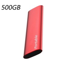 1TB M.2 SSD 500GB 2TB 4TB 16TB -C 외장 하드 드라이브 Usb 3.1 노트북/맥용 모바일 솔리드 스테이트 디스크, [01] 500GB Red