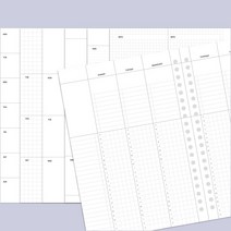 데이스테이션 A5 20공 바인더 다이어리 리필 속지 주간계획표 위클리 플래너, 04 트래커