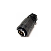 YA-20-C04PE MALE 20파이 4P 플러그 원형 방수커넥터 IP67, 1개