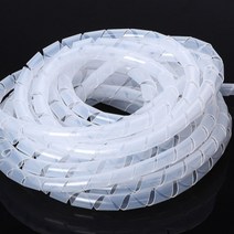 케이블 스크류 꽈배기 전선정리 12mmX5.5m 2P 1세트, 화이트 2P 1Set