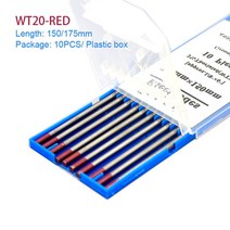 용접용접 소모품 TIG 봉 WT20 WL15 텅스텐 전극 1.6 2.4 3.2mm WP WZ8 150mm/175mm, 02 WT20_05 3.0mm_02 175mm