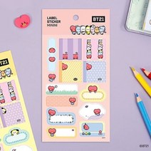 [BT21] 라벨스티커 [미니니], RJ
