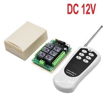 DC 12V 24V 6 채널 릴레이 모듈 무선 433MHz RF 원격 제어 스위치 송신기 및 수신기 보드, 01 12V