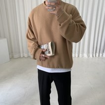 스트릿제이 사카 오버핏 무지 맨투맨