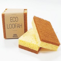 생분해 수세미 호두꼽질 천연 펄프 친환경 식물성 4개