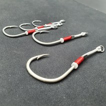 히트존 싱글 어시스트 훅 1호 2호 3호 4호 5호 (루어 지깅 바늘 갈치 부시리 방어 삼치 대구 참치), 싱글훅_3호