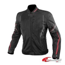 오토바이 자켓 여름 메쉬 바이크 보호대 JK146 RED, BLACK-RED-L