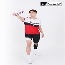 테크니스트 2021 아울렛50% MTT-K100310 남성용 붉은 반팔티 테니스의류