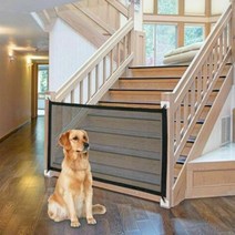 FWT 애완견 메쉬 게이트 안전 가드 애완 동물 아기 안전망 울타리 인클로저 애견 안전문 180x72cm