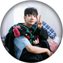 BOYNEXTDOOR KPOP 배지 최신 앨범 WHO! 컨셉 포토 라운드 브로치 핀 미러 키체인 가방 펜던트 리우 재현 팬 선물, Badge, JAEHYUN 2