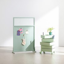미즌하임 듀크 이동식 철재 파티션, 망입패턴, 민트