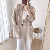 비이심플 여성 린넨 여름 자켓 TS063