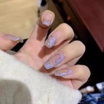 떨샵 붙이는 네일팁 키치 유니크 인조손톱, 2개, NAIL-N332