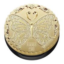 ANNA SUI 루즈 페이스 파우더 - 미니 - 컴팩트 전용 - 리필 별도 판매 - Anna Sui의 아이콘 나비 모티프로 장식된 뚜껑 포함 - 01 골드